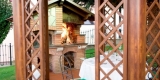 gazebo alluminio effetto legno