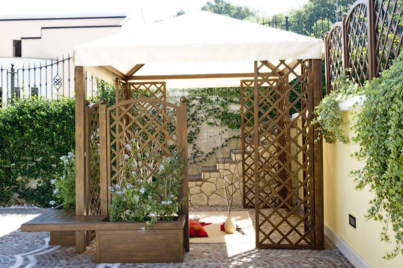 gazebo in alluminio