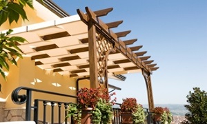 pergola classica alluminio effetto legno