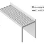 pergola bioclimatica parete