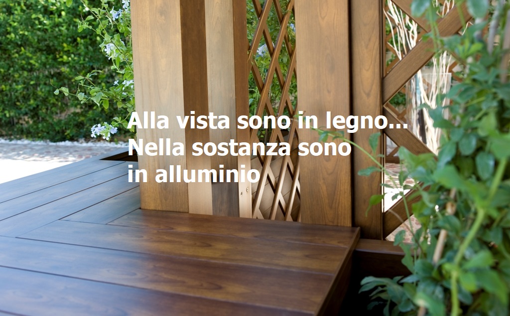 arredo giardino effetto legno